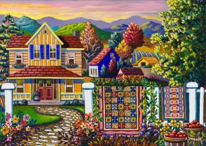Skinner: Country Quilt Wash Day - 750pc Jigsaw Puzzle By Standout Puzzles