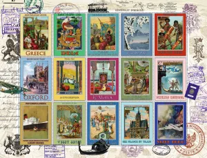 Vacation Stamps - 2000pc Jigsaw Puzzle By Ravensburger