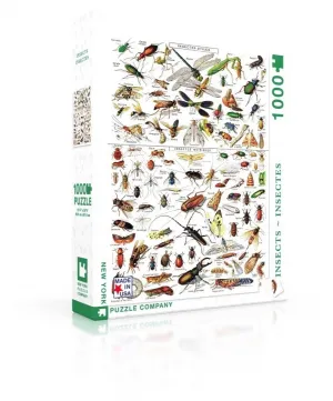 Insects ~ Insectes - 1000pc Jigsaw Puzzle by New York Puzzle Company