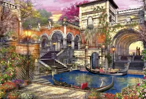 Venice Courtship - 3000pc Jigsaw Puzzle By Educa