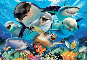 Underwater Selfies - 500pc Jigsaw Puzzle by Educa