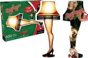 A Christmas Story - 600pc Double-sided Shaped Jigsaw Puzzle by Aquarius