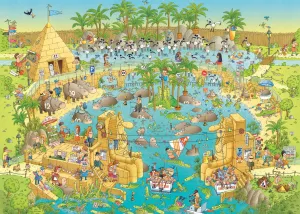 Nile Habitat - 1000pc Jigsaw Puzzle By Heye