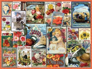 Vintage Flower Seeds - 550pc Jigsaw Puzzle By White Mountain