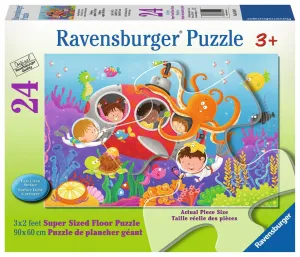 Deep Diving Friends - 24pc Floor Jigsaw Puzzle By Ravensburger