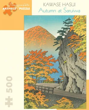 Hasui: Autumn at Saruiwa - 500pc Jigsaw Puzzle by Pomegranate