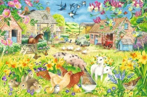 Lambing Season - 1500pc Jigsaw Puzzle By Falcon
