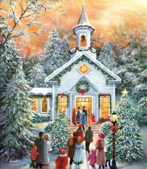 Silent Night Gathering - 1000pc Jigsaw Puzzle by SunsOut