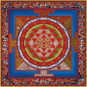 Heussenstamm: Sri Yantra - 1000pc Jigsaw Puzzle by Pomegranate