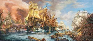 Battle at the Sea - 600pc Jigsaw Puzzle By Castorland