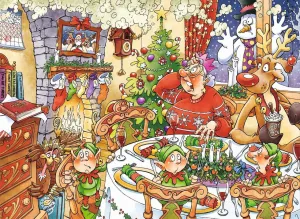 WASGIJ: Christmas 13, Turkey's Delight! - 2x1000pc Jigsaw Puzzle By Jumbo