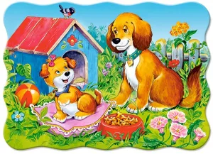 Dogs in the Garden - 30pc Jigsaw Puzzle By Castorland