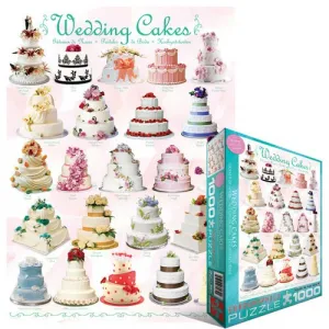 Wedding Cakes - 1000pc Jigsaw Puzzle by Eurographics