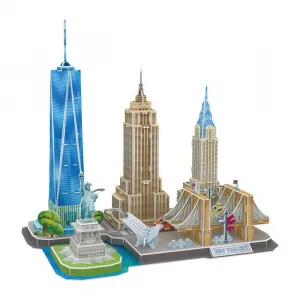 New York City Cityline - 123pc 3D Jigsaw Puzzle by Daron