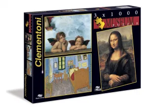 Museum Collection 1, 3 in 1 - 1000pc Jigsaw Puzzle by Clementoni