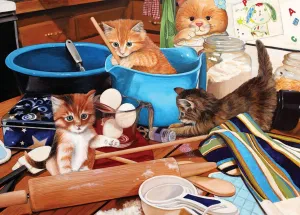 Kittens in the Kitchen - 1000pc Jigsaw Puzzle By Sunsout