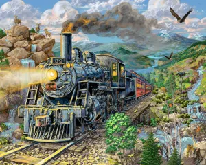 Big Horn Express - 1000pc Jigsaw Puzzle by Vermont Christmas Company