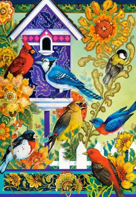 The Backyard Gathering - 1000pc Jigsaw Puzzle By Castorland
