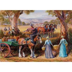 Redgum Ranges: Harvest Time Lunch - 1000pc Jigsaw Puzzle by Holdson