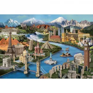 Popular Landmarks - 2000pc Jigsaw Puzzle by Anatolian