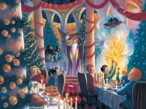 Christmas at Hogwarts 500 - 500pc Jigsaw Puzzle by New York Puzzle Company
