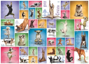 Yoga Dogs - 1000pc Jigsaw Puzzle by Eurographics