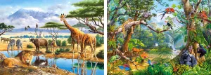 Savanna and Jungle - 70,120pc Jigsaw Puzzle By Castorland