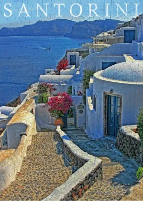 Santorini - 1000pc Jigsaw Puzzle by Schmidt