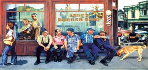 Andy's Barbershop Friends - 1000pc Jigsaw Puzzle by Sunsout