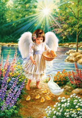 An Angel's Warmth - 500pc Jigsaw Puzzle by Castorland
