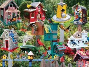 Birdhouse Village - 550pc Jigsaw Puzzle by White Mountain