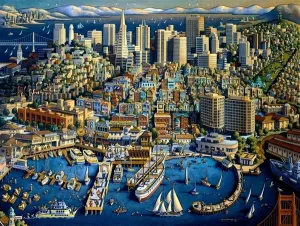 San Francisco - 500pc Jigsaw Puzzle by Dowdle
