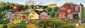 Apple Annie's Carnival Time - 1000pc Panoramic Jigsaw Puzzle by Masterpieces