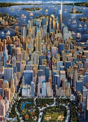 New York - 1000pc Jigsaw Puzzle by Dowdle