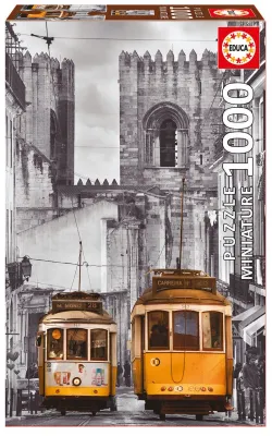 The Alfama District, Lisbon - 1000pc Mini Jigsaw Puzzle By Educa