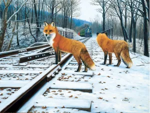 Fox Tracks - 300pc Jigsaw Puzzle By Sunsout