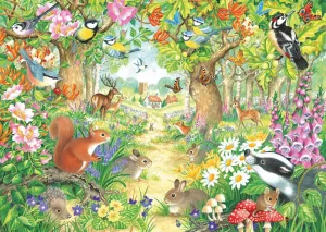 A Woodland Trail - 1000pc Jigsaw Puzzle By Falcon