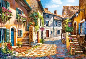 Rue de Village - 1000pc Jigsaw Puzzle By Castorland
