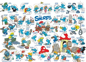 The Smurfs: Feelin' Smurfy - 1000pc Jigsaw Puzzle by Cobble Hill