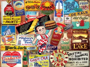 Tin Signs - 300pc Jigsaw Puzzle by White Mountain