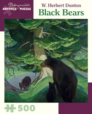 Dunton: Black Bears - 500pc Jigsaw Puzzle by Pomegranate