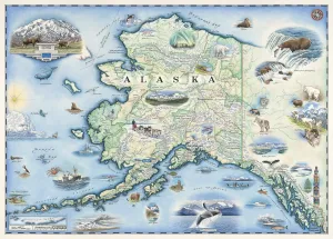Xplorer Maps: Alaska - 1000pc Jigsaw Puzzle by Masterpieces