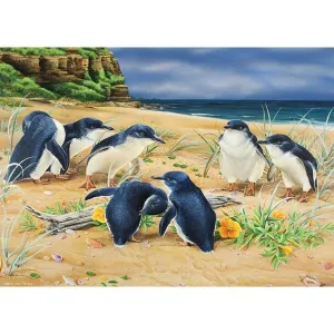 Wild Wings: Penguin Parade - 1000pc Jigsaw Puzzle by Holdson