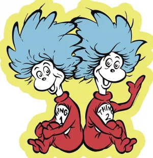 Thing 1 &amp; 2 - 24pc Shaped Floor Puzzle by Ravensburger