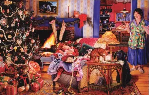 Christmas Thieves - 1000pc Jigsaw Puzzle by Sunsout