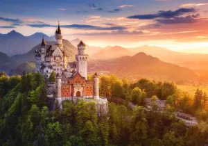 View of Neuschwanstein Castle, Germany - 500pc Jigsaw Puzzle by Castorland