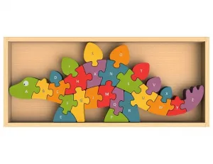 Alphabet Dinosaur - EcoFriendly Wooden Puzzle