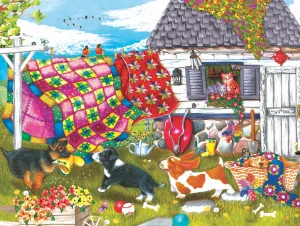 Backyard Pups - 500pc Jigsaw Puzzle By Sunsout