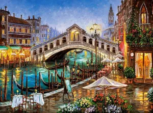 Grand Canal Bistro - 2000pc Jigsaw Puzzle By Castorland