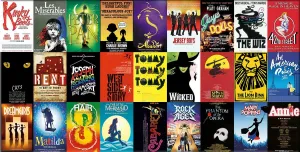 Broadway Musicals - 1000pc Panoramic Jigsaw Puzzle By Re-marks